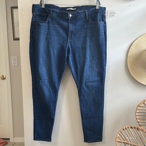 Levi's 711 Skinny Blue Jeans Size 22W